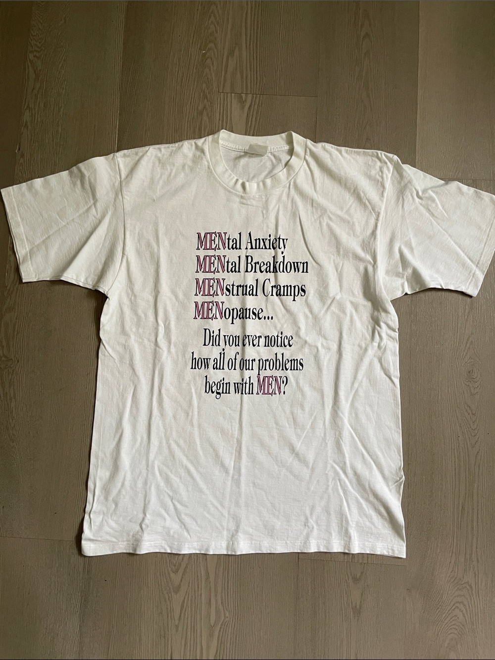Vintage men problems t shirt